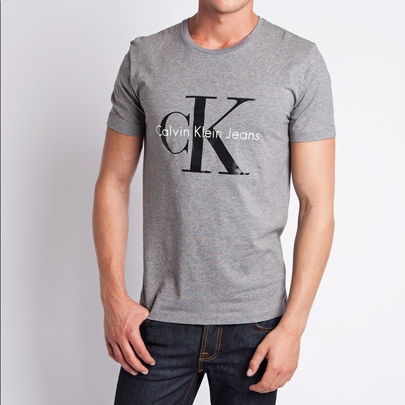 Calvin Klein Jeans Grey Tee - Picture 1 of 3